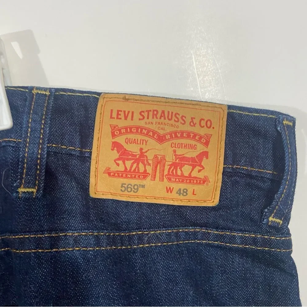 NWT Levi's 569 Dark Wash Jean Shorts